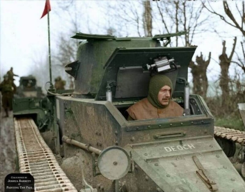 Французский танкист, 1940 год (раскрашено)