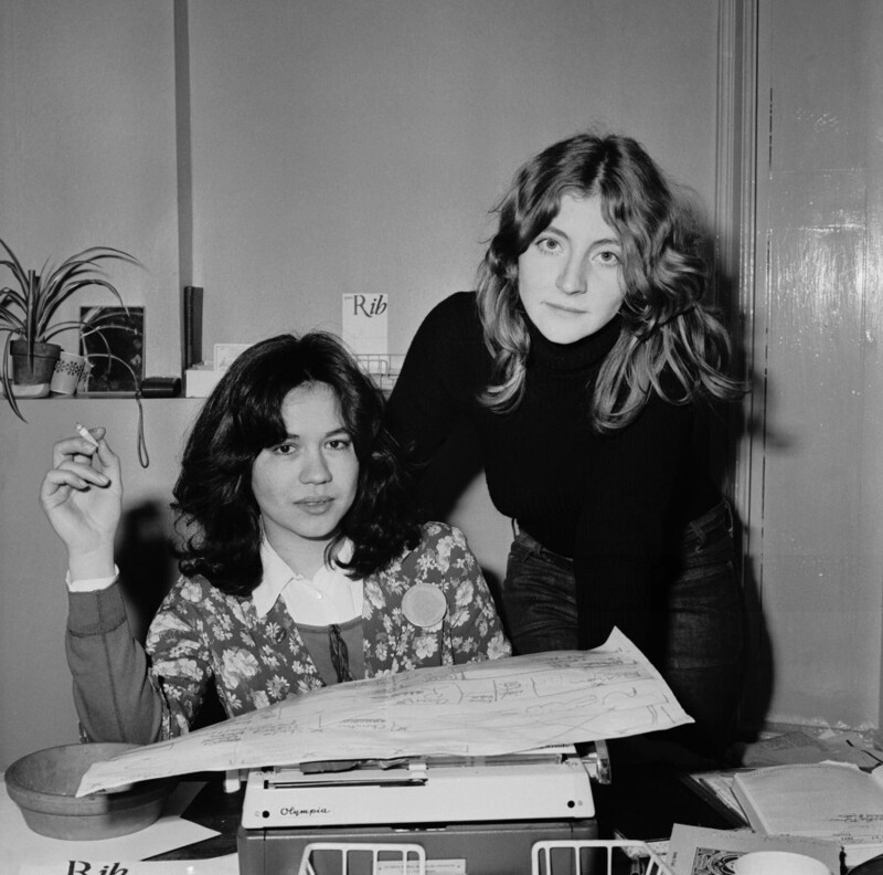 19 июня 1972 года. Британские журналистки Марша Роу и Рози Бойкотт, основательницы феминистского журнала Spare Rib. Фото Sydney O'Meara.