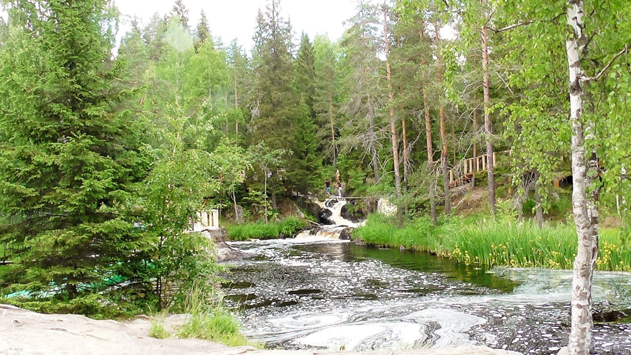 Водопад Рююмякоски в Карелии