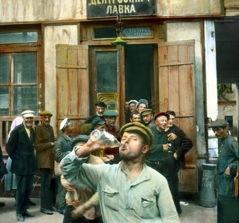 Винная лавка на Невском проспекте, 1931 год, Ленинград