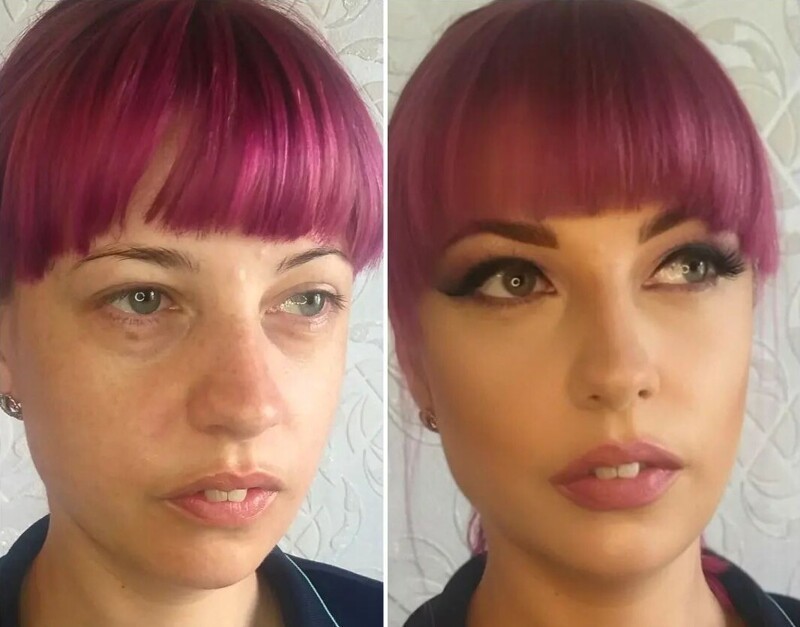 Обманчивая сила макияжа: 15 преображений девушек