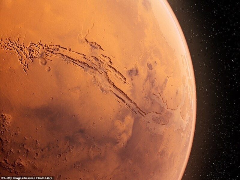 Компьютерная иллюстрация долин Маринера на Красной планете