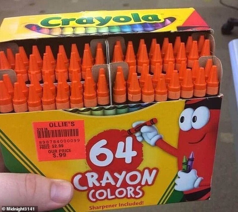 Все карандаши оказались одного цвета