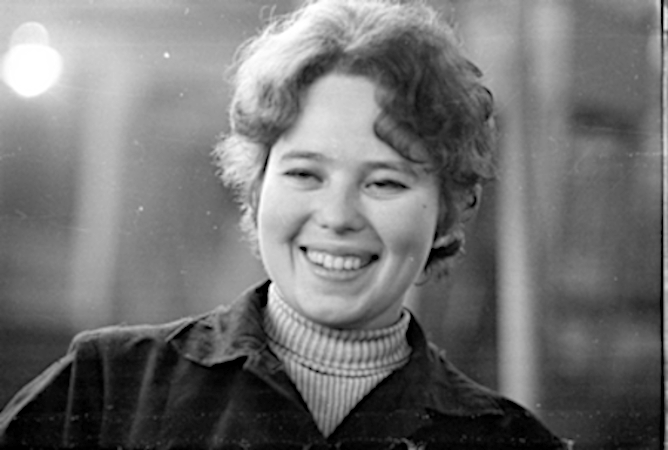 Портрет ударницы коммунистического труда Анны Стешовой 1972 г.