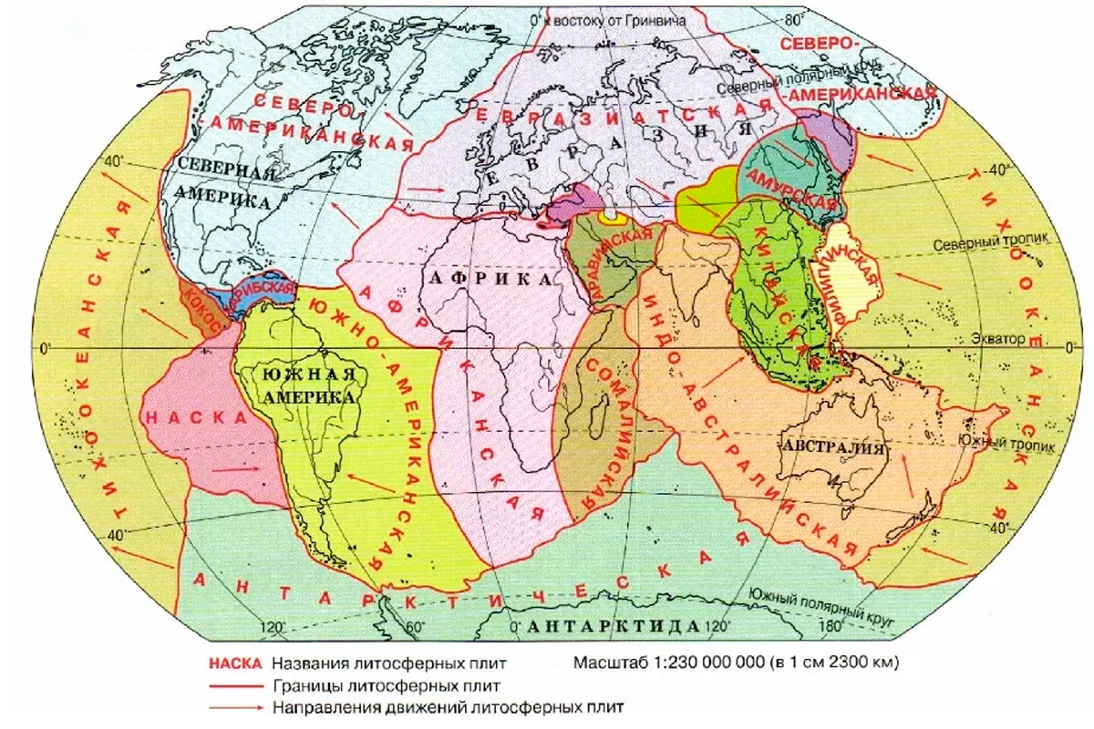 Тектоническая карта африки