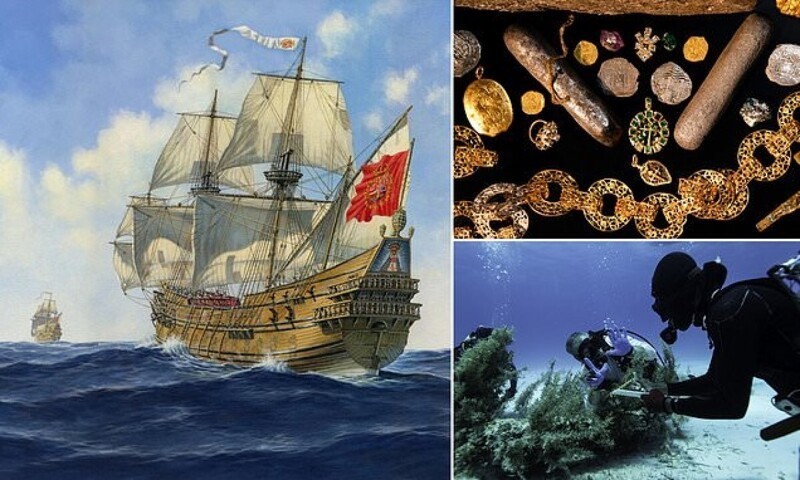 Ученые нашли богатейший клад на месте старинного кораблекрушения