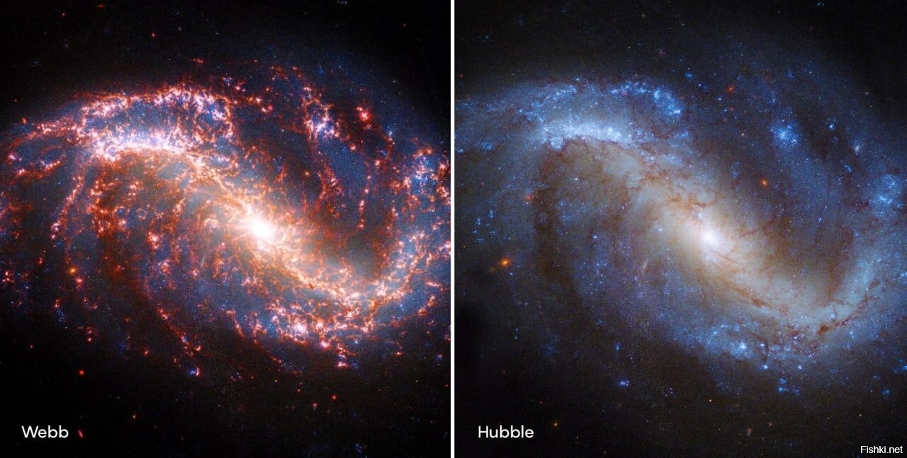 Телескоп Джеймс Уэбб vs Хаббл