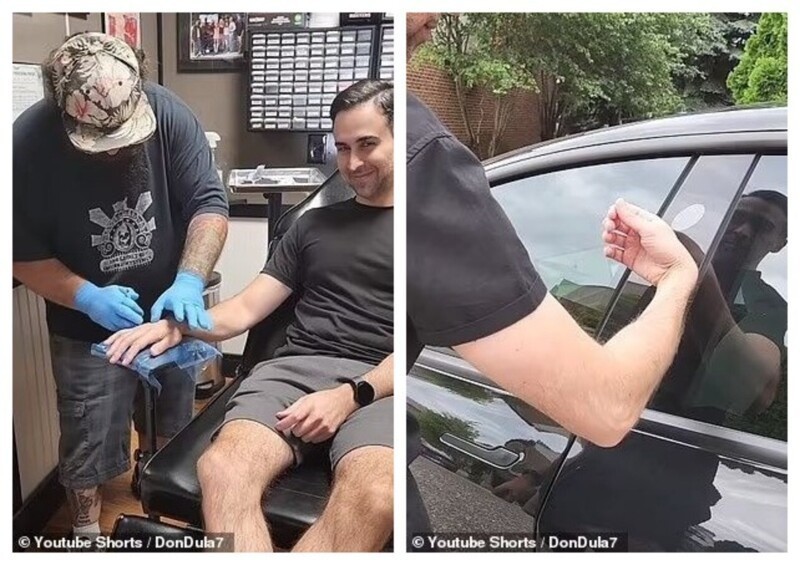 Брэндону Далали имплантировали крошечный бесконтактный чип в кожу правой руки, чтобы он мог разблокировать свой автомобиль, не полагаясь на смартфон