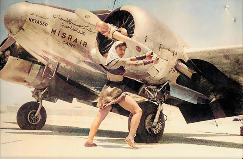 Реклама Egypt Air, 1940-е годы
