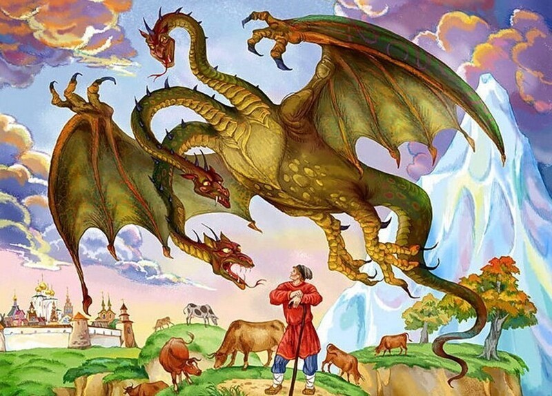 Трёхголовое зло: как в русских сказках появился дракон?