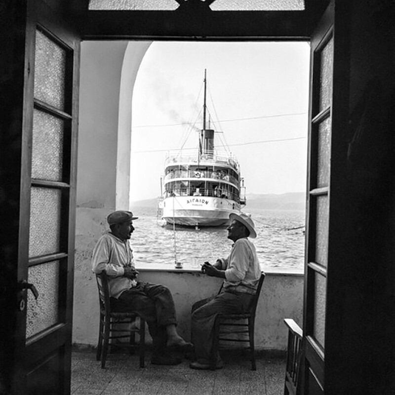 В порту, Санторини, Греция, 1955 год