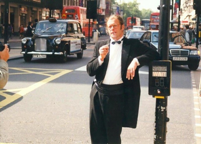 БГ в Лондоне в 1995 году на съемках клипа на песню “Гарсон №2”