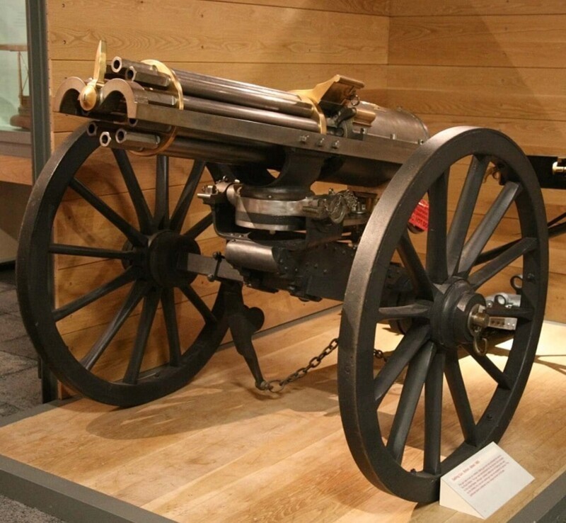 9. Орудие Гатлинга (картечница Гатлинга)