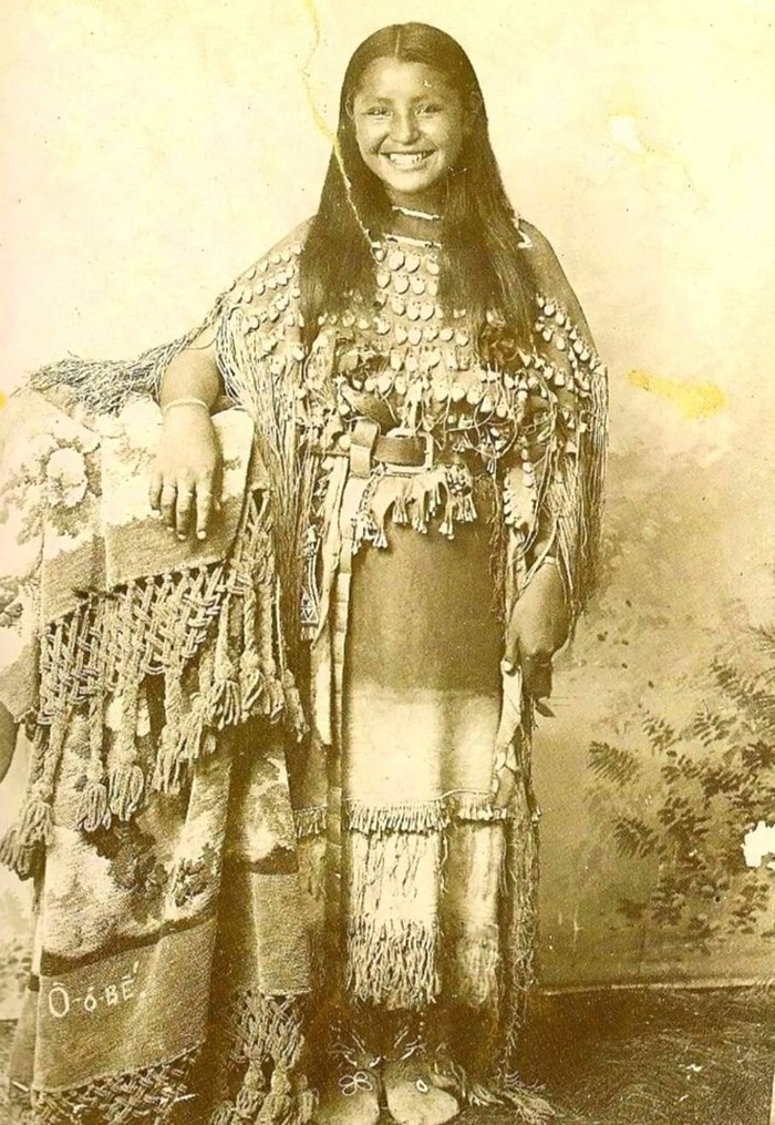 12. Девочка из племени кайова, Оклахома, 1894 год