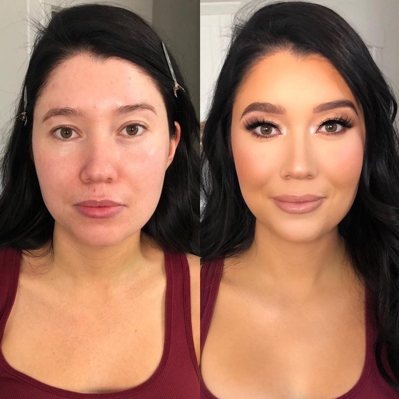15 потрясающих преображений женщин с помощью макияжа