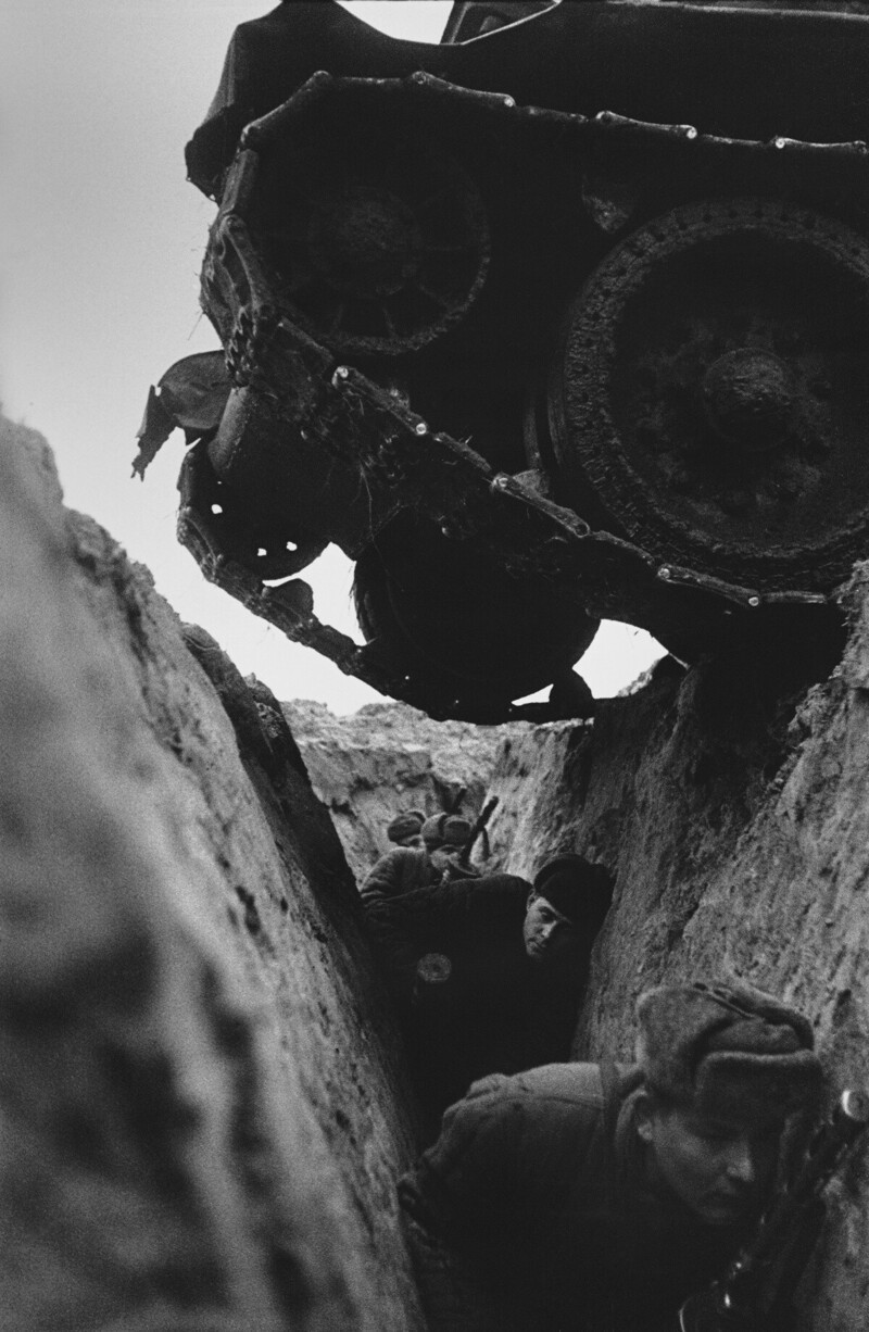 Обкатка пехоты танками, Курская дуга, 1943 год