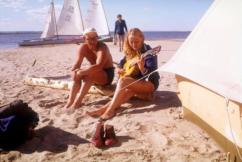 Короткое лето на пляже Лены, Якутия, 1970-е.
