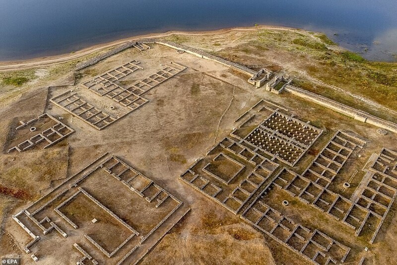 Обмелевшее водохранилище в Испании обнажило древнеримский лагерь