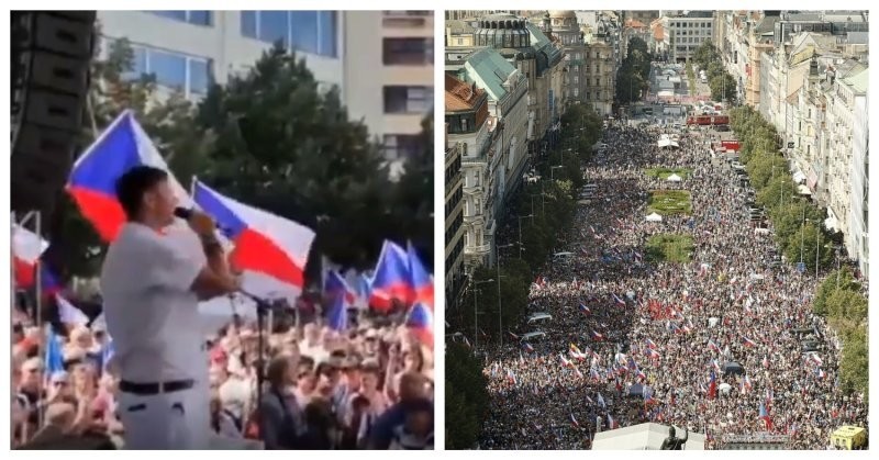 В Чехии прошли массовые антиправительственные митинги