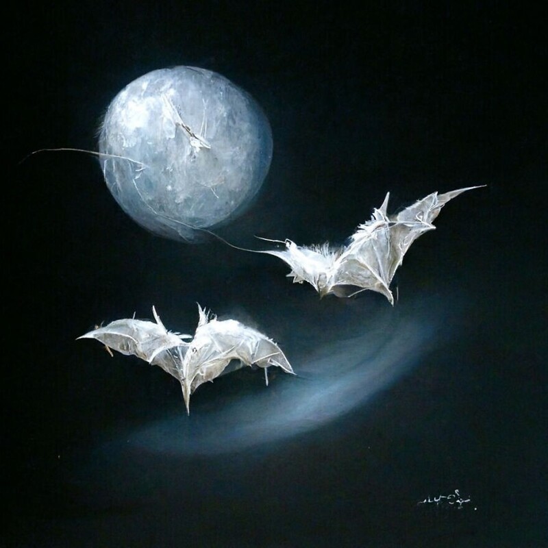 Летучие мыши, которых видно только при лунном свете