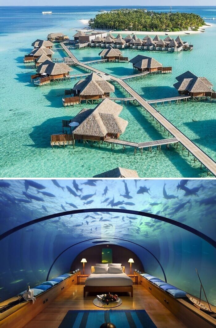 11. Подводный отель Conrad Maldives Rangali Island, Мальдивы