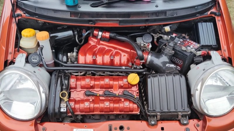 Бешеная табуретка: Daewoo Matiz 3,0-литровым V6 от Opel Omega