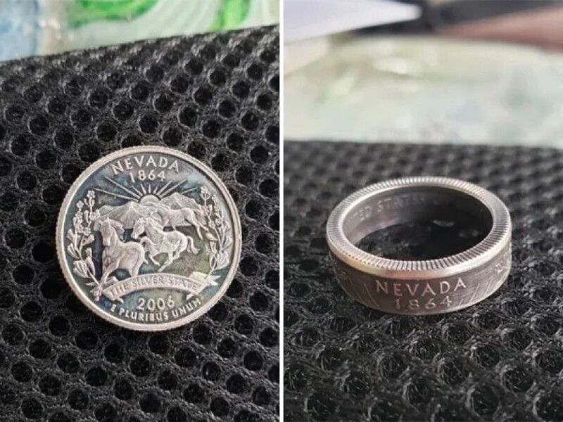 Кольцо, сделанное из монетки