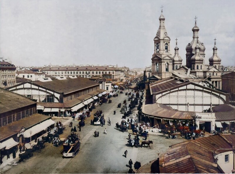 Сенная площадь, 1902 год.