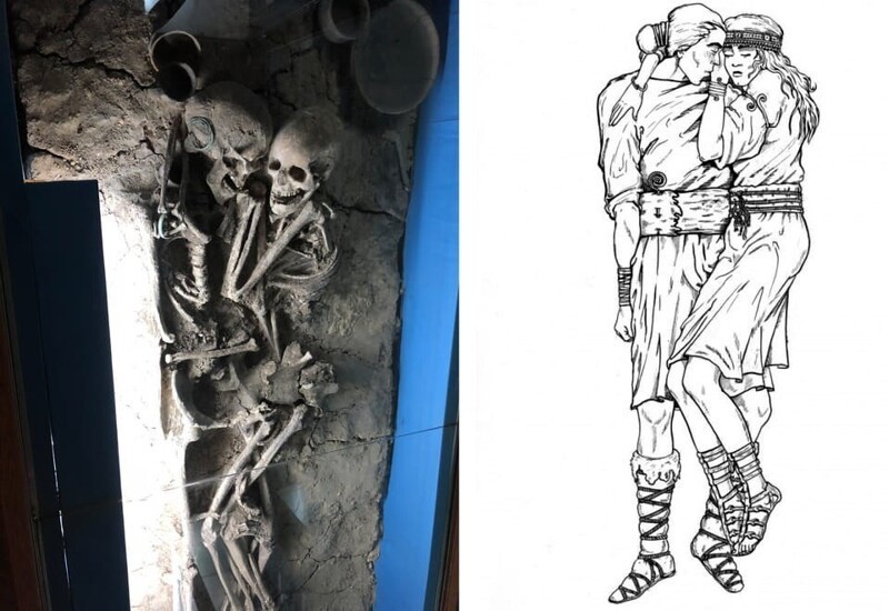 Парное захоронение скифских мужа и жены найдено недалеко от Тернополя, Украина (около 1000 г. до н.э.). Раскопки производились в 1998 году