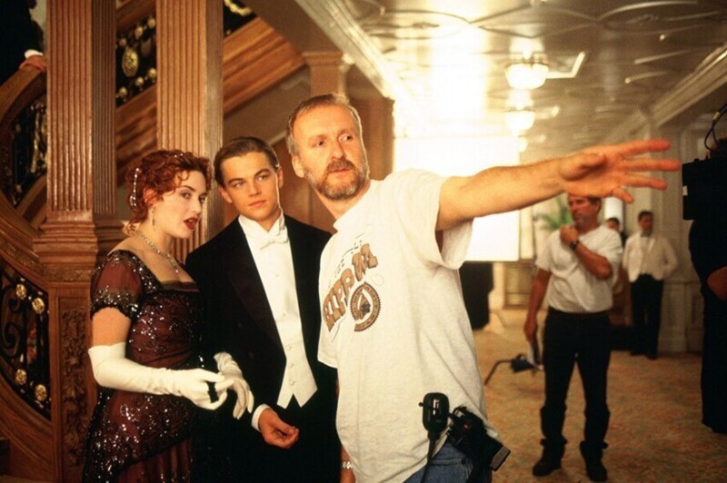 Фотография со съёмок фильма "Титаник", 1996 год