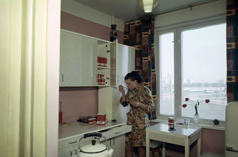Типичная кухня советской квартиры, 1973 год