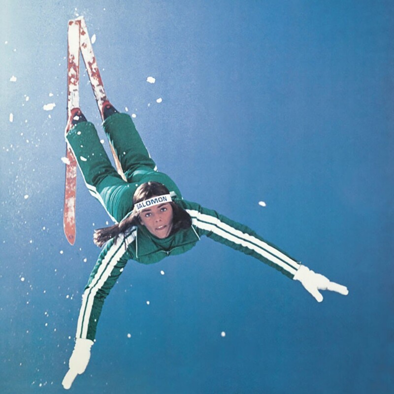 Плакат с чемпионкой по фристайлу Джинии Фуллер. 1970-е