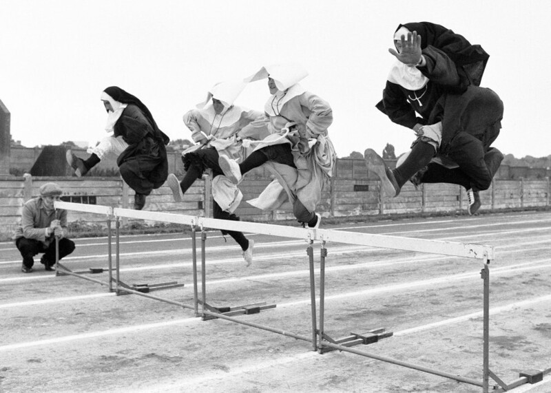 4 сентября 1972 года. Олимпиада монахинь. Фото Ron Burton.