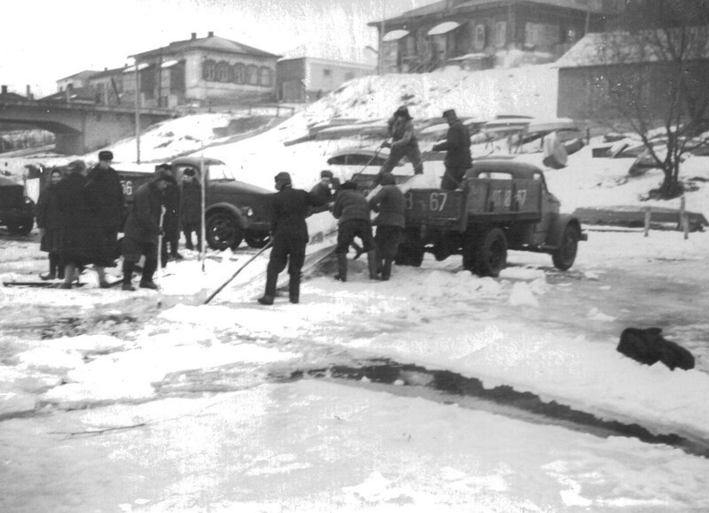 Заготовка льда на р. Хопер 1960 год