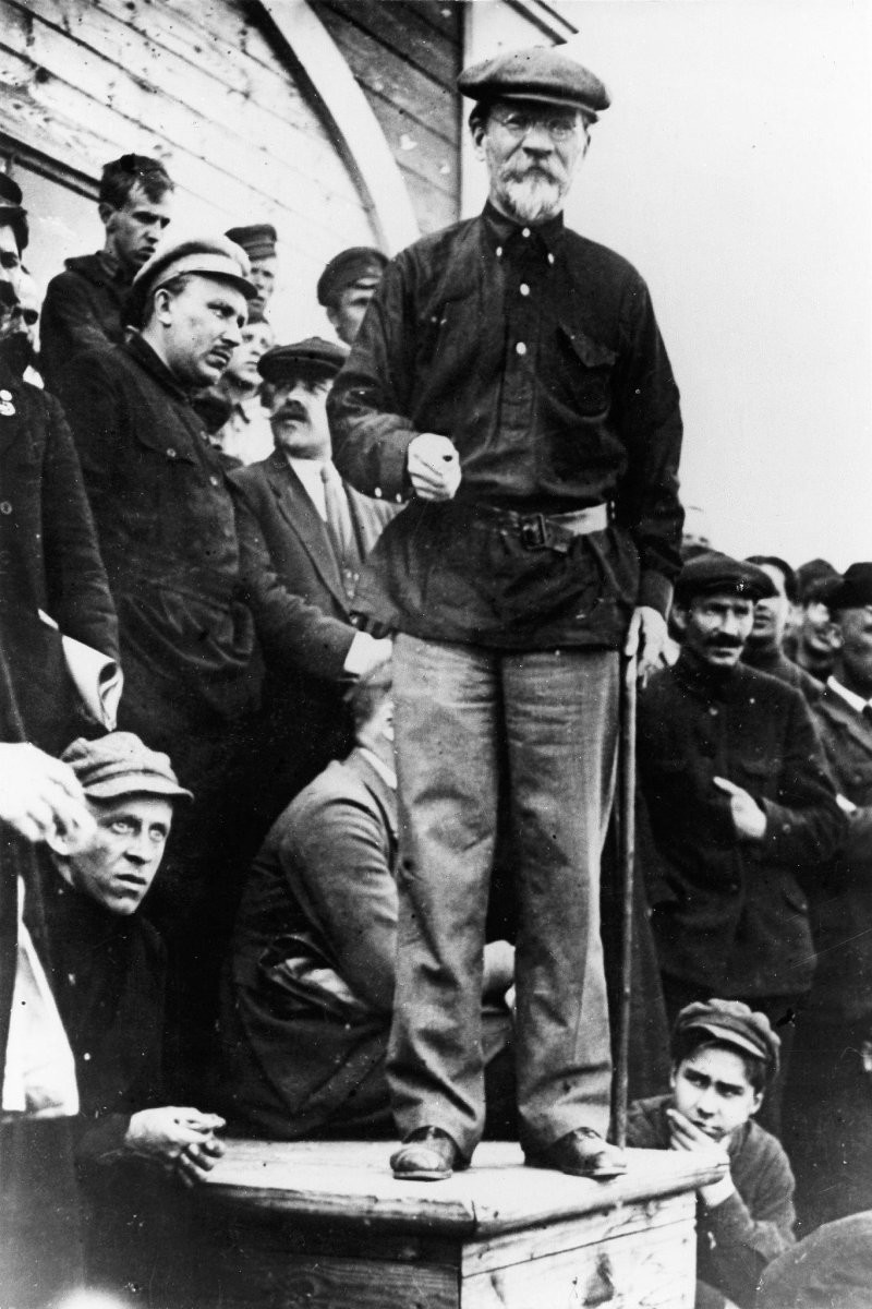Калинин на митинге. 1924 г.