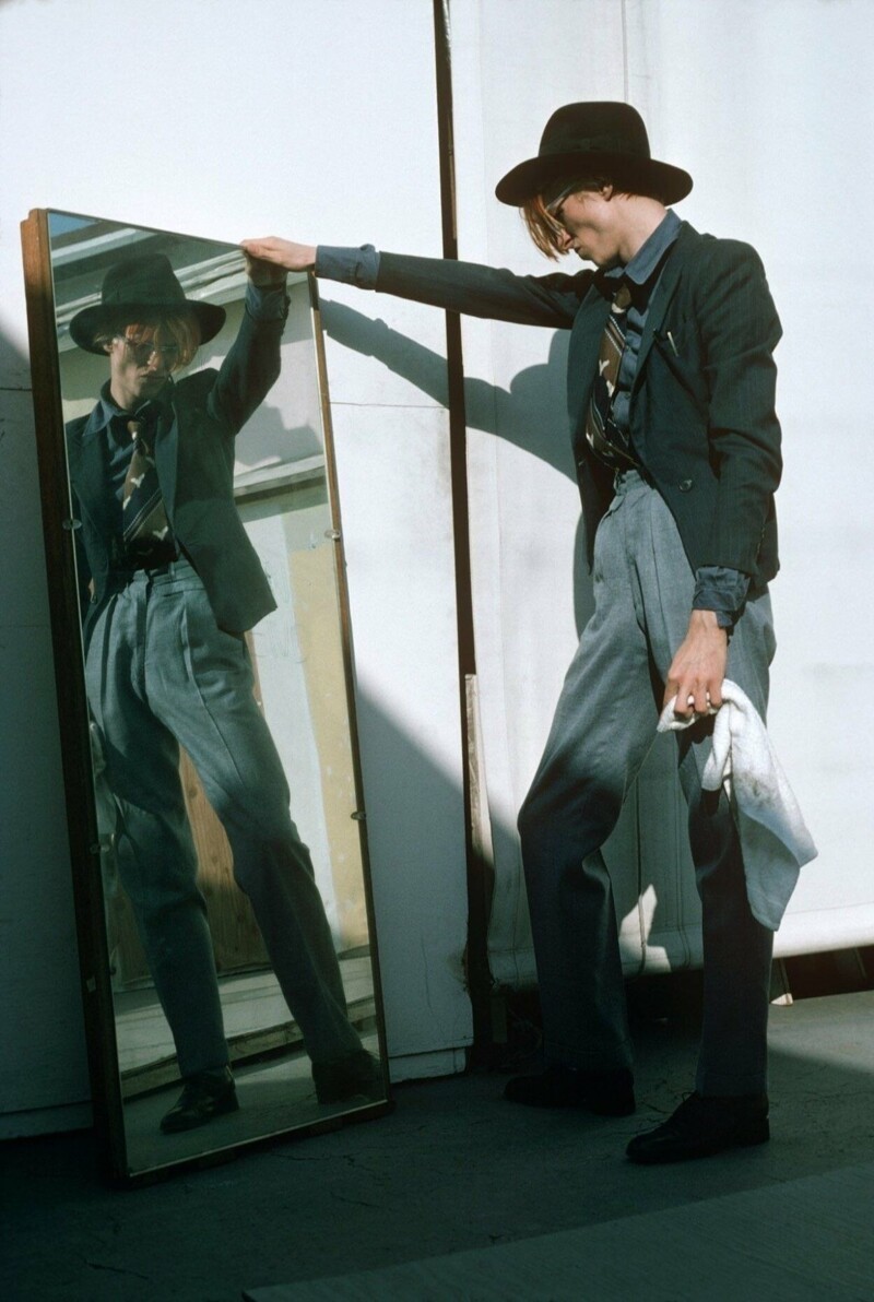 Дэвид Боуи на фото Стива Шапиро, 1975 год