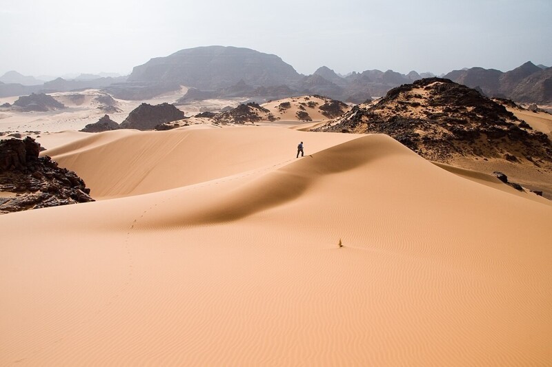 Пустыня Сахара когда-то была под океаном. В здешнем песке еще можно найти ракушки