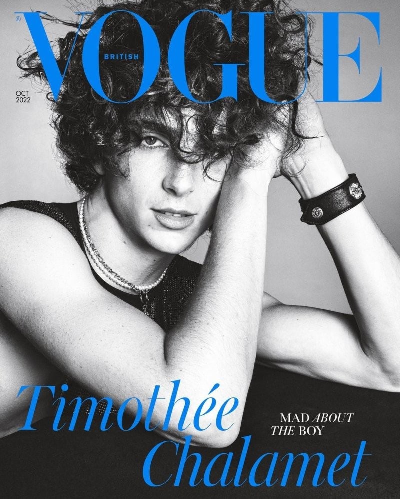 Тимоти Шаламе стал первым мужчиной, появившимся соло на обложке британского Vogue