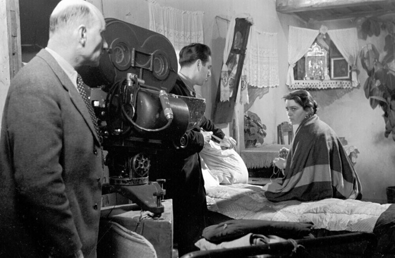 На съёмках фильма-эпопеи «Тихий Дон», 1958 год. 