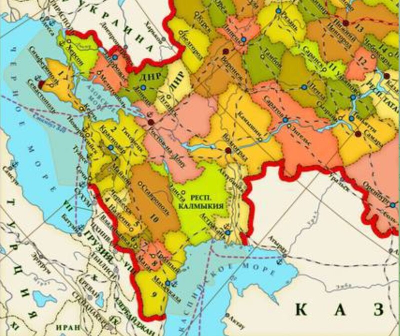 Карта запорожская херсонская область