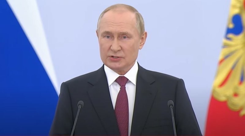 Владимир Путин провёл церемонию принятия новых регионов в состав России