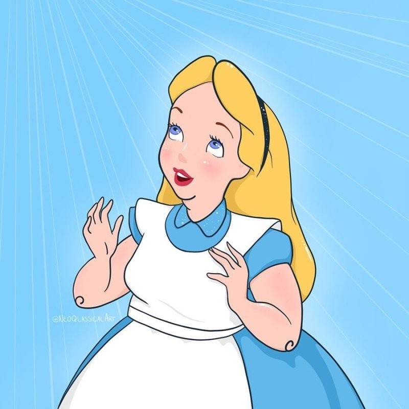 Алиса из мультфильма «Алиса в стране чудес»