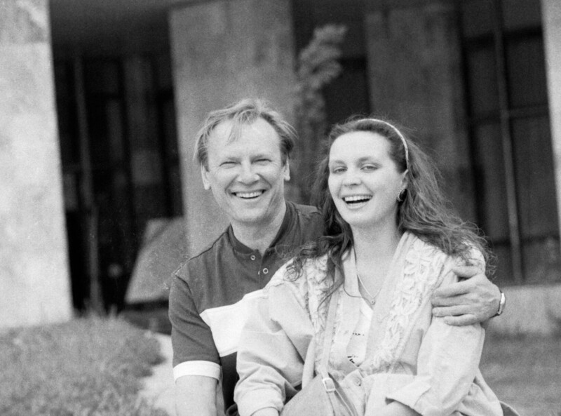 Сергей Шакуров с женой актрисой Татьяной Кочемасовой, 1988 год