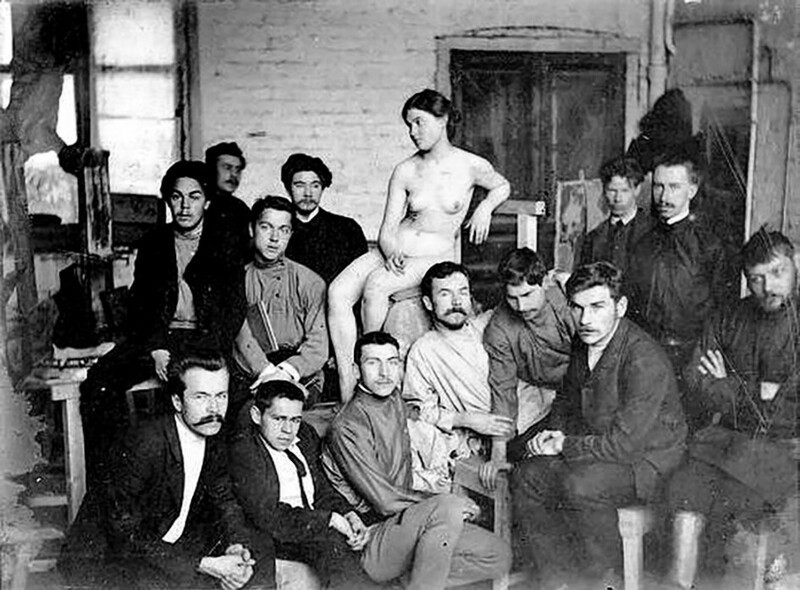 Студенты–художники, Российская империя, Москва, 1906 год