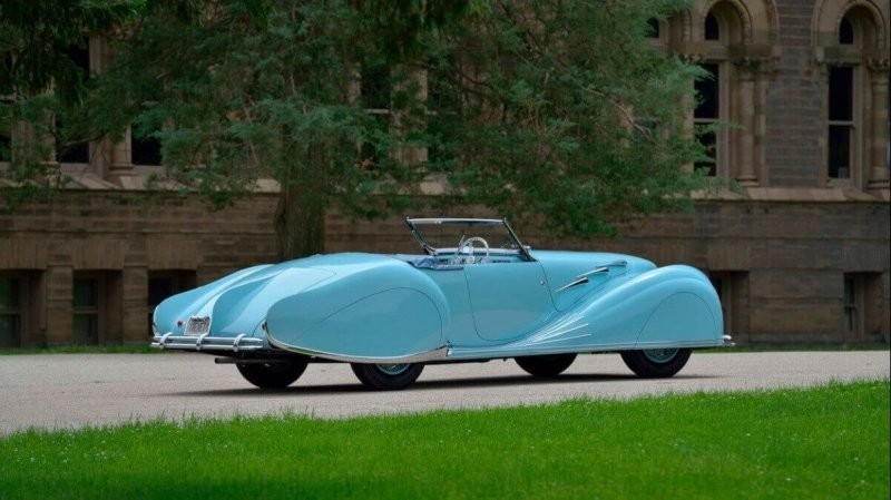 Delahaye Figoni et Falaschi Narval Cabriolet 1947: неординарный, эстравагантный, изящный