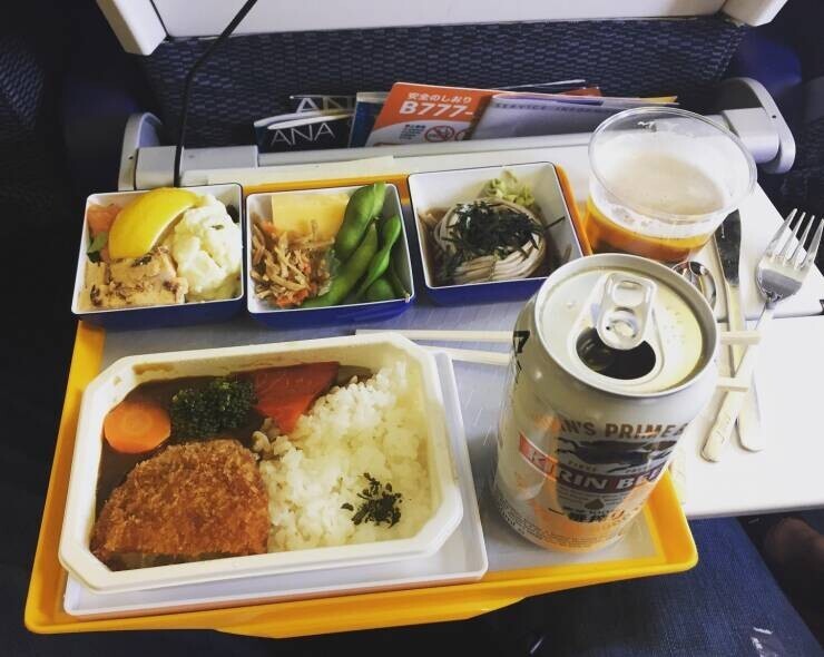 5. Обед эконом-класса авиакомпании Japan Airlines