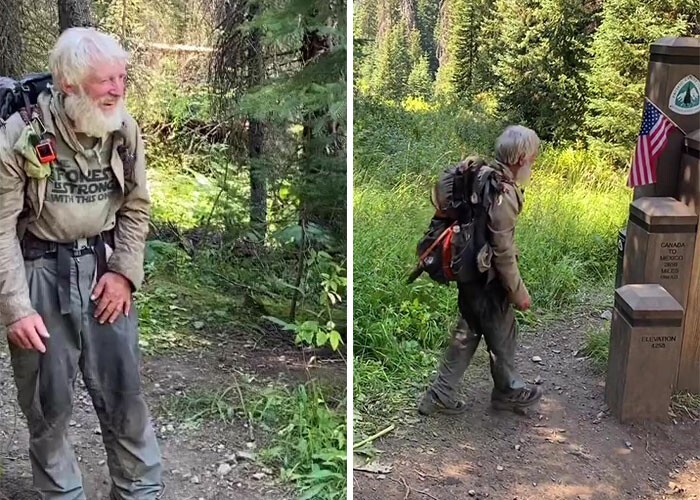 Этот пожилой мужчина доказал, что ходьба всем возрастам покорна