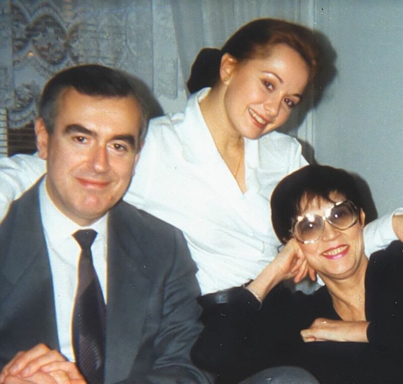Ольга Кабо с родителями.