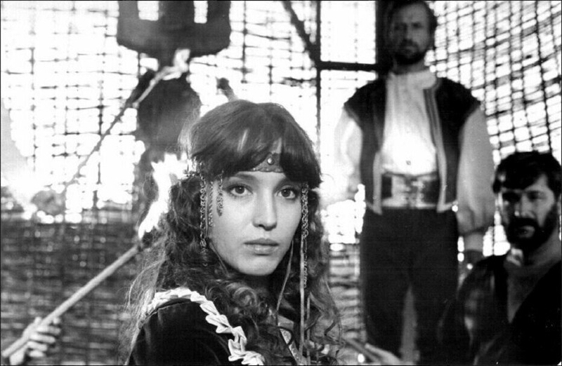 Анна Самохина на съемках телефильма «Узник замка Иф», 1987 год.