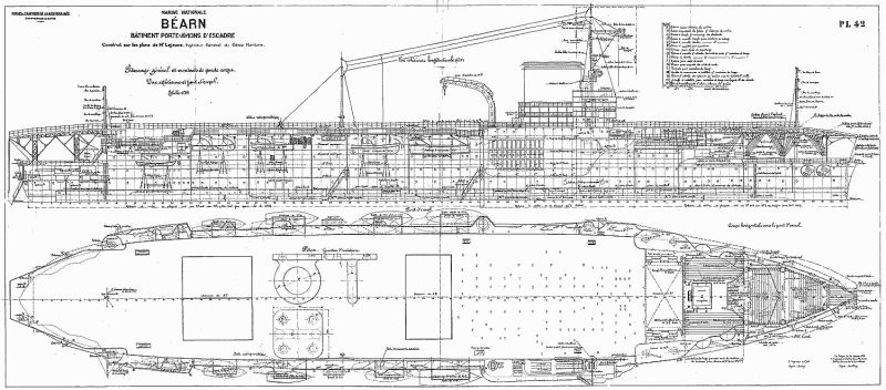 Французский авианосец, который должен был стать линкором. История «Беарна»